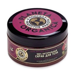 Скраб для тела Сибирские кедровые орехи и органическое масло малины, 300 мл / Planeta Organica