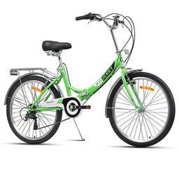 Велосипед 24" Rocket City Fold S 24, цвет зеленый, размер 16"