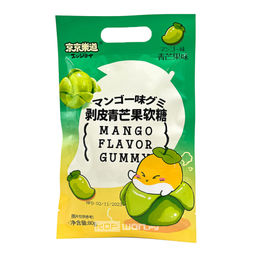 Конфеты желейные со вкусом зеленого манго Mango Flavor Gummy Guandong Lefen, Китай, 80 г Акция