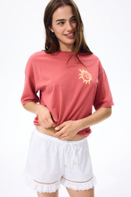 Camiseta oversize estampada - H&m фото 8