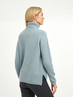 водолазка женская с удлиненной спинкой и со спущенной линией плеча - Glenfield фото 8