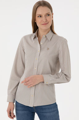 Kad_n Haki _izgili Uzun Kollu G_mlek Sepette S_rpriz _ndirim - U.s. polo assn фото 3