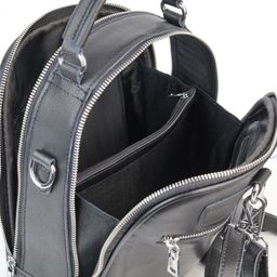 Женский кожаный каркасный рюкзак 88001-Е Блек - Sergio valentini фото 5
