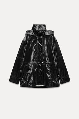 ZW COLLECTION HOODED CROPPED JACKET