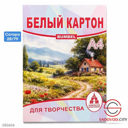 Картон белый А4 8 листов