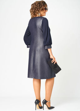 Платье EVA GRANT 7310D синий баклажан