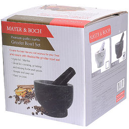 30632 Ступка с пестиком мрамор 300мл MB (х4) - Mayer&boch фото 3