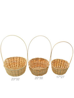 Корзина плетеная 3 штуки набор / GT0136-13 /уп 50/