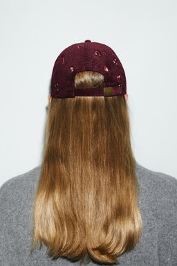 EMBROIDERED CORDUROY CAP - Zara фото 2
