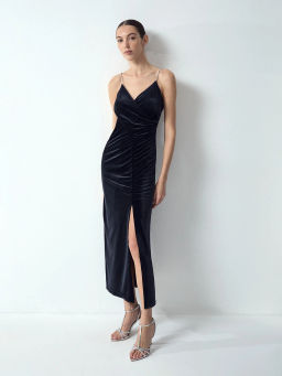 EMKA // Платье миди из бархата фото 2