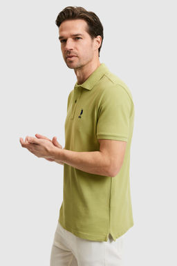 Erkek Slim Fit Polo Yaka _a_la Basic Ti__rt
