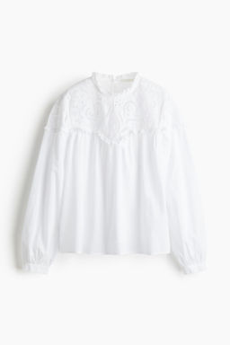 Blusa con bordado ingl?s