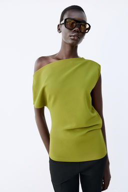 TOP ASIM?TRICO / Verde - Zara фото 2