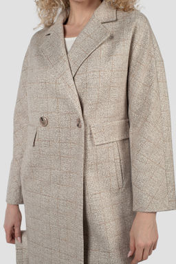 в составе ШЕРСТЬ 75%. .01-11900 Пальто женское демисезонное LADY - El podio фото 4