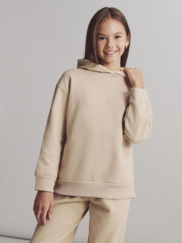 Kap??onlu K?z ?ocuk Sweatshirt