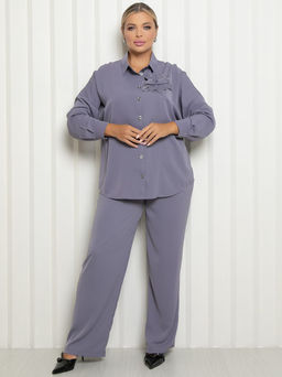 Костюм П-2214/4 Цвет:серый - Леди агата фото 5