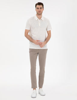 Ekru Slim Fit Polo Yaka Ti__rt - Pierre cardin фото 4