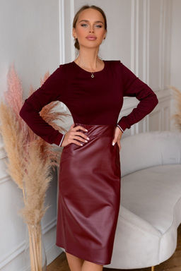 Платье Open Style 4558 бордовый