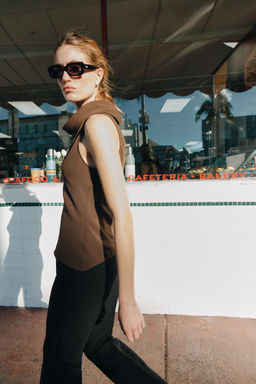 ASYMMETRIC HEM TOP - Zara фото 4