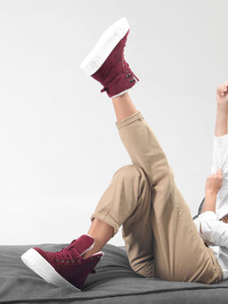 Ботинки EDART 216.212131w. бордо замша/шерсть  фото 14