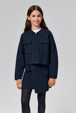 Кардиган детский для девочек Melania1 холодный синий