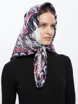 Платок жен. шелк 90х90 E04-8231-06 - Eleganzza фото 4