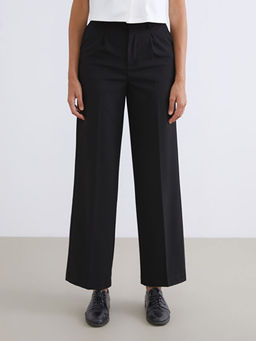 Loose Fit Kad?n Pileli Pantolon