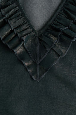 Frill-trimmed blouse - H&m фото 3