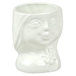 Кашпо Девочка 0,39л d8 белая (уп.5) - Сады аурики фото 2