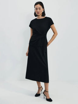 Топ с декоративным узлом и люрексом / Zarina