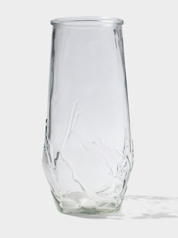 Ваза Мариба, 22?10.5 см, стекло, прозрачная