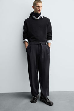 RELAXED FIT TROUSERS WITH BELT - Zara фото 10
