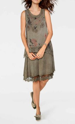 Платье, хаки - Linea tesini фото 3