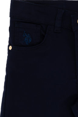 K_z _ocuk Lacivert Kanvas Pantolon Sepette S_rpriz _ndirim - U.s. polo assn фото 3