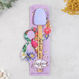 Силиконовая лопатка Белая ночь на формовой подложке, 11.5 28 см