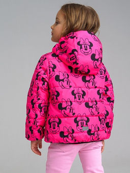 12242701 Куртка с полиуретановым покрытием для девочек, фуксия