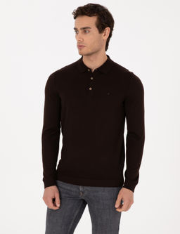 Kahverengi Regular Fit Basic Kazak - Cacharel фото 3