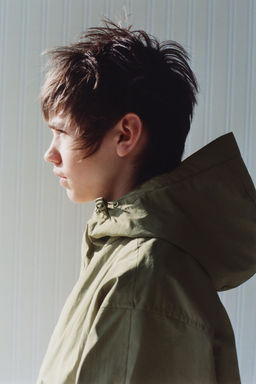 PARKA CORTA BOLSILLOS / Khaki - Zara фото 4