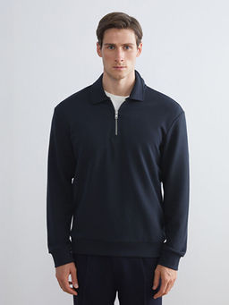 Polo Yaka Erkek Sweatshirt