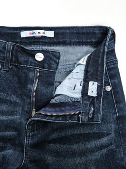 Джинсы синие для девочки 33-1075 синий - Mini maxi фото 2