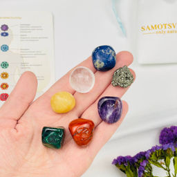 Набор миниралов 7 чакр - Радуга самоцветов фото 2