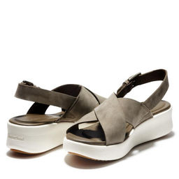 Женские сандалии Timberland Los Angeles Wind Slingback оливковые фото 3