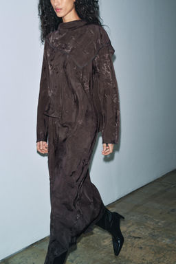 ZW COLLECTION JACQUARD BANDANA DRESS - Zara фото 7