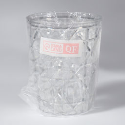 Цена за 2 шт. Подставка для хранения косметики «Хрусталь», d=8.5×11 см, прозрачная