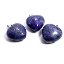 Подвеска Сердечко объемное из камня Лазурит помогает бизнесменам и предпринимателям 2см