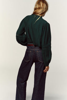 ROMANTIC LACE TRIM SHIRT - Zara фото 3