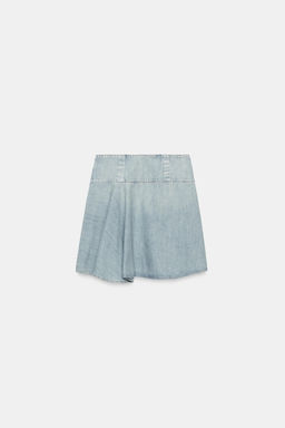 FALDA MIDI DENIM TRF / Azul claro - Zara фото 6
