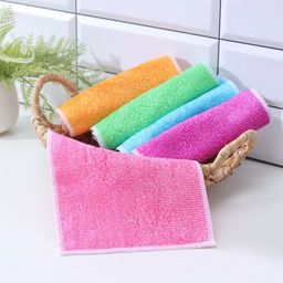 Цена за 3 шт. Салфетка для уборки Доляна, волокно бамбука, 23×18 см, МИКС