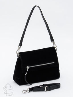 Сумка женская кожаная 8273-2PEF black Polina&Eiterou