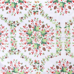 Скатерть Доляна Хвойный узор 145*220 см, 100% п/э  фото 5